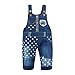 Happy Cherry Baby Boy Girl Bib Pants Dungarees Jeans Bear Animal Overalls Jumpsuit Jean Body Quality Clothing Children Washed Breeches Blue Toddler 12-24 Months