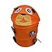 Tenflyer Cute Cartoon Style Laundry Toy Bin Storage Foldable Basket Kids Hamper (Orange)
