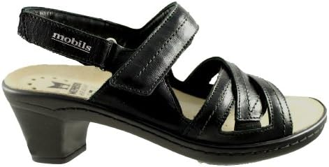 mobils-chaussure sandale-ophelia Black Leather 2500-femme Black Size: 3
