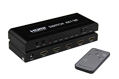 4×1 HDMI Switch 2k x 4k Yatek YK-0401P mit 3D-Format-Unterstützung, PIP-Funktion und Fernbedienung - 3