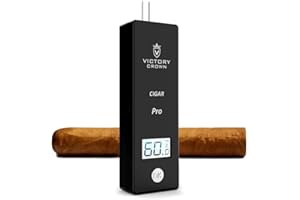 OMANA Humidomètre numérique portable pour cigare, humidificateur électrique, hygromètre, aiguille, écran LCD, accessoires de tabac, cadeaux