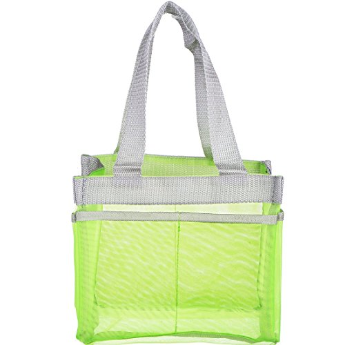 Shower Caddy – Quick Dry Hanging Dorm Shower Caddy – Gym Shower Caddy – Hanging Toiletry Bag – Shower Tote – Shower Caddies Organizer – Shower Bag 7 Storage Totes Compartments – Shower Tote (Grün) - 2