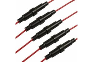 SWITCH ELECTRONICS 5 x In Line 6x30mm Glass AGC Fuse Holder Splash Proof Screw Type