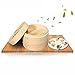 Produktbild Bambusdämpfer Dampfkorb Dämpfeinsatz für Reis, Dim Sum, Gemüse, Fisch und Fleisch By Seasaleshop