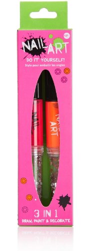 Nail Art Pens - Draw, Paint & Decorate - Neon Pink & Orange