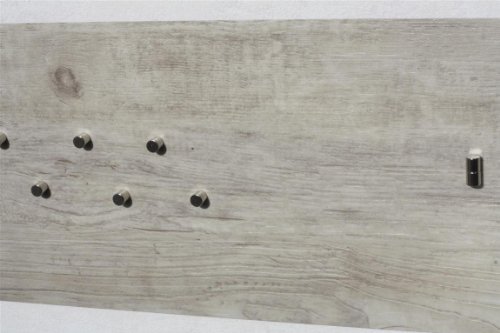 Magnet-Pinnwand in Holz-Optik: Eiche gebleicht, aus Vinyl mit Stahl-Rückseite, 100cm x 22,5cm - 4