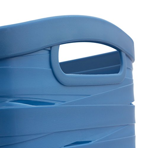 Curver Box Ribbon blau Korb 24 x 16 x 12,5 cm Aufbewahrungsbox Wäschekorb Dekobox Klammerkorb Kleinteile - 5