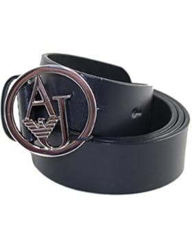 Armani Jeans Gürtel Damengürtel Belt Leder 921038 blau