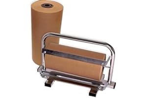 CAJADECARTON Conjunto de 2 Bobinas de Papel Kraft 31cm + Dispensador.