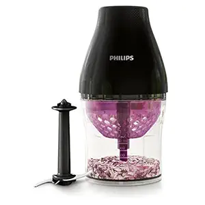 Philips Kitchen Appliances Multi Chopper with Chop Drop Technology, 500 Watts, Black, HR2505/26