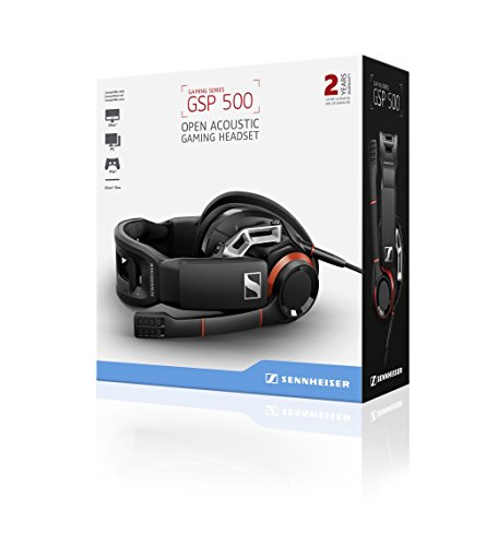 Sennheiser GSP 500 - Microauricular circumaural para Juegos  Color Negro y Rojo