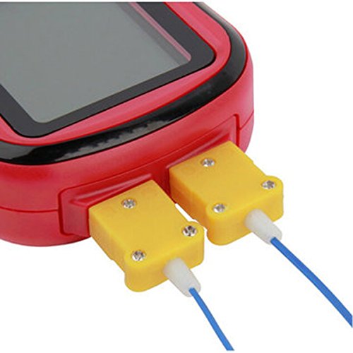 Temperaturmessgerät, GOCHANGE tragbar Digital-Thermometer Dual Channel Temperatur Tester für K / J / T / E / R / N Thermoelement mit LCD-Hintergrundbeleuchtung Thermoelement - 5