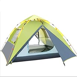 ROOKLY Tienda De Campaña Automática Impermeable 2 3 4 Persona Tienda De Mochilero De La Estación 4 Tienda Portátil Rápida De La Bóveda,Beige
