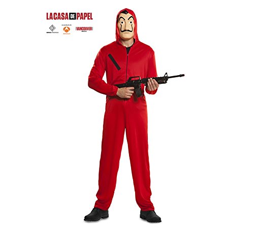 Costume Phantom Money Thief House of Money La Casa De Papel Movie Series Bank Robber Carnival Unisex (M/L)