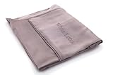 White Lotus Anti Aging- Anti Aging Silk Pillowcase - Single, Pearl Grey - A Beauty Sleep Must - Preventing Wrinkles and Hair Loss - 100% Silk- 19 Momme, Oxford Style