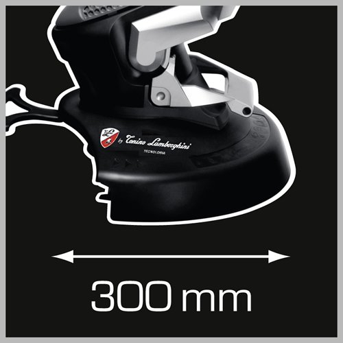 Tonino Lamborghini Elektro Rasentrimmer RT 6050, Schnittkreis 300mm, Fadenspule Tippautomatik, 500W, Höhenverstellung, Winkelverstellung und drehbarer Handgriff - 8