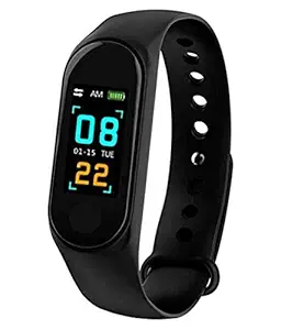 SuperDaze M3 Heart Rate with Activity Tracker Waterproof Body Functions Like Steps Counter, Calorie Counter, Blood Pressure, Heart Rate Monitor OLED Touchscreen
