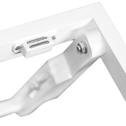 NEG Notebook-Tisch NegTray SQUARE ALEA (weiß) Laptop-Tray/Knietablett mit höhenverstellbare Füßen/Scharnier-Ablage aus Echt-Holz + Belüftung - 5