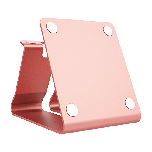 Ifecco Handy Halterung iPhone Ständer Aluminum Handy Ständer Telephone Ständer für Android Smartphone iPhone 7/6/5S/5 Galaxy S4/S5 (rose golden) - 4