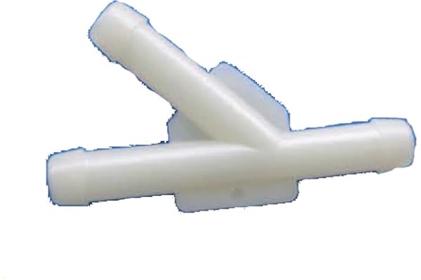 Autobahn88 Unión de manguera de vacío de nailon de 3 vías en Y, DE = 6,5 mm (0,26") (paquete de 10)