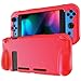 Produktbild Fintie Silikon Hulle fur Nintendo Switch - [Anti-Rutsch] [stoßfest ] Schutzhulle mit ergonomischen Design fur optimalen, festen und angenehmen Halt fur Nintendo Switch Console & Joy-Con, Rot