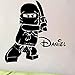 Produktbild Personalisierte Name Ninjago Lego Vinyl Wandtattoo Aufkleber Für Kinder Jungen Zimmer Ninga Kinderzimmer Wandaufkleber Home Decor80X56