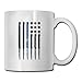 Produktbild Daawqee Becher Coffee Mug American Thin Blue Line Flag Mugs Personalized Ceramic Coffee Tea Cups Double-Side Printing 11oz