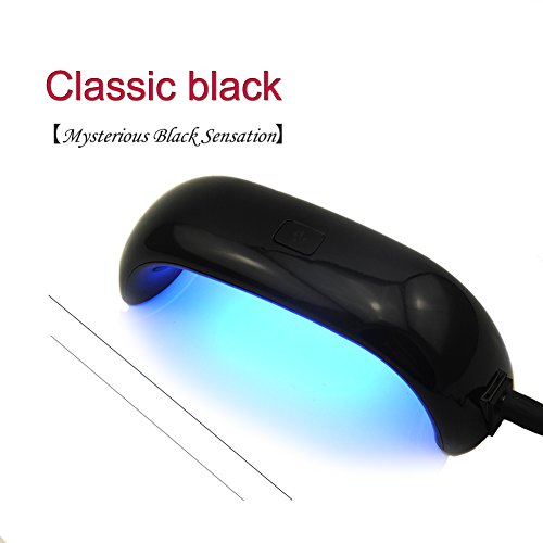 Fashion Galerie UV Mini Led Lamp Nail Art LED Nagellampe Trocknergerät USB Nageltrockner-in Schwarz – - 2
