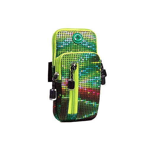 Preisvergleich Produktbild Nlkfgiujhri Handytasche Sport Armtasche, Hochwertige Multifunktion Wasserdichte Handy Armtasche, Für EIN 6-Zoll-Mobiltelefon, Für Laufen, Wandern, Radfahren, Joggen (Color : Grün, Size : -)
