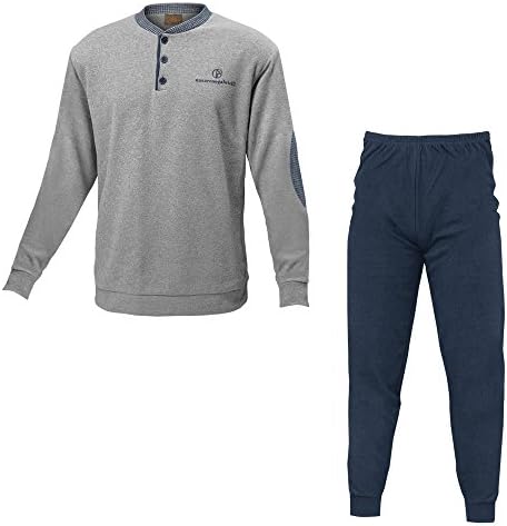 Nazareno Gabrie Men's Long sleeve Pyjama Set grey grey 38/XL