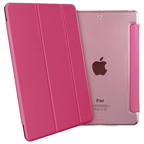 iPad Mini Hülle, ESR® Yippee Series Auto Aufwachen / Schlaf Funktion PU Ledertasche mit Durchschaubar Rückseite Abdeckung Schutzhülle für iPad mini 3/2/1 (Rote) - 3