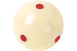 Sinsilvie 2" or 1 7/8" Snooker Cue Ball,Billards White Cue Ball UK Pool Size,2-1/16",2-1/4"White Pool Balls