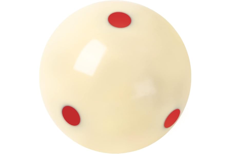Sinsilvie 2" or 1 7/8" Snooker Cue Ball,Billards White Cue Ball UK Pool Size,2-1/16",2-1/4"White Pool Balls