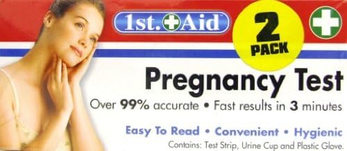 2 PACK PREGNANCY TEST STRIP STYLE WITH 3 MINUTE RESULT