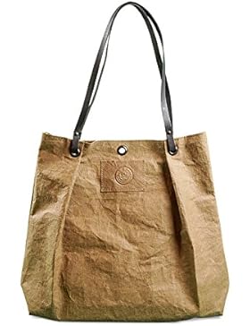 bun-di Swiss SHOPPER BAG OLIVIA – hochwertige Handtasche / Einkaufstasche / Damen Tasche - Waschbares Papier mit...