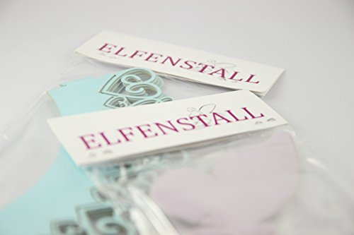 Elfenstall Cupcake / Muffin Papierförmchen – Zierumrandung – Dekorand “ Schmetterlinge / Butterfly “ 12 Stück für Hochzeiten Partys oder Feste (metallic pink) - 4