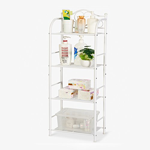Preisvergleich Produktbild Organisieren Speicherschränke, 4-stöckige Eisen Bad Lagerung Manager Halterung - platzsparende Regale Badezimmer Zubehör Bücherregal