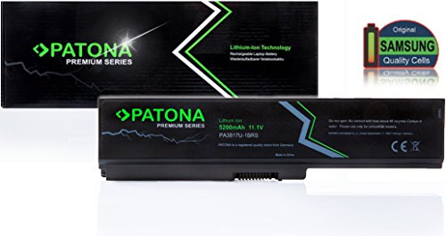 PATONA Premium Laptop Akku für Toshiba Toshiba | Satellite L700 | L730 | L75018R | L750-18R | L7501DJ | L750-1DJ | L75514P | L755-14P | L755D | L770 - [ Li-ion; 5200mAh;schwarz]