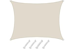 AMANKA 98% UV ProtectionCanopy - 1.5x2m Waterproof SunShade Sail - Patio Sail for Hot Tub Privacy, Garden Shade for Kids