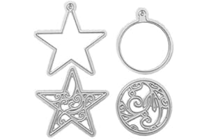 DECO 79 DECO La Little - Stelle / palline Natale - Fustella, Acciaio