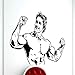 Produktbild Wandaufkleber Schlafzimmer Arnold Schwarzenegger Sport Fitness Bodybuilding Gym Aufkleber Home Room Schablone