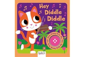 Bookoli | Hey Diddle Diddle Sing Along With Me Sound Board Book | Musical Sound Book for Toddlers | Nursery Rhymes | Ages 18 Months to 4 Years