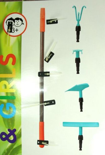 Gardena Gartenset Kinder 5-teilig Gartenwerkzeug Kinderwerkzeug Harke Grubber Pflug - 2
