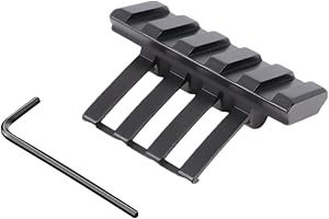 ProWildGear 45 Degree Offset 20 mm Metal Side Rail Scope Mount for Picatinny Rail