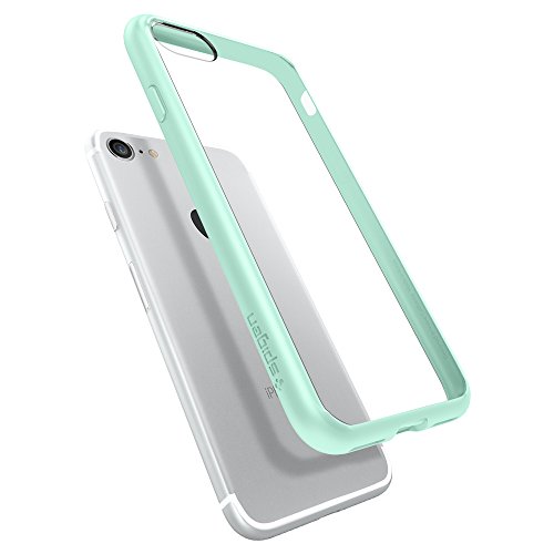 Spigen Ultra Hybrid 4 7  Funda Transparente  Turquesa - Fundas para tel  fonos m  viles  Funda  Apple  iPhone 7  11 9 cm  4 7    Transparente  Turquesa 