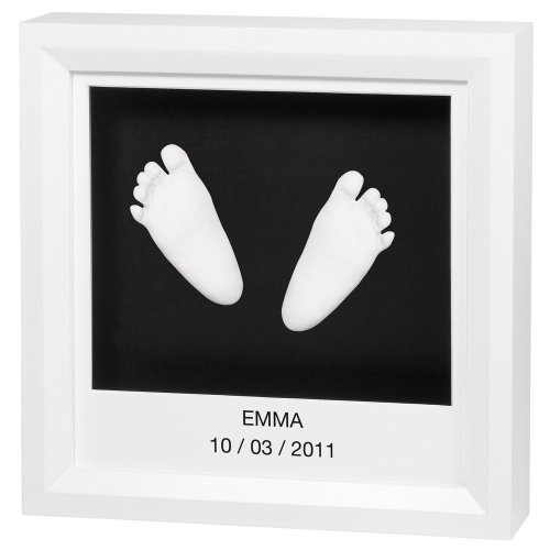 Baby Art My Little Steps Sculpture Frame - White
