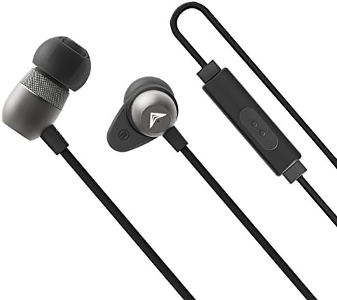 Rokerworld R1 In ear wired Earphones Headphones, Mini metal Earbuds, Tangle-free, Noise Isolating, Inline Remote & Mic, Heavy deep bass for iPhone iPod Android, Sweatproof for Running Gym Workout