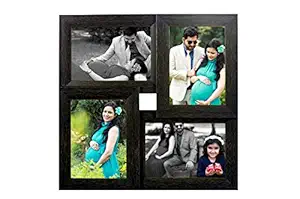 Dynamic Digital 5x7 Wall Photo Collage 4 in 1 Photo Frame in Black Finish (15 x 15 inches)