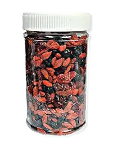 Dry Fruit Hub Berries Mix 320g, (Dried Cranberries, Blueberries, Strawberries, Gojiberries) - Healthy Snack for Kids and Adults, Dried Berries, Berries Mix, Berries, Each 80g