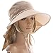 Produktbild Asien Damen Bucket Sommer Sonnenhut, UPF 50 Faltbare Strand-Kappe mit Wind-Seil